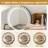 Makeup Vanity With LED Lights&3 Color And Power Outlet Makeup Vanity Table With 2 Big Drawers With Sturdy Metal Leg And Metal Chair ,Dressing Table For Bedroom Dressing Room