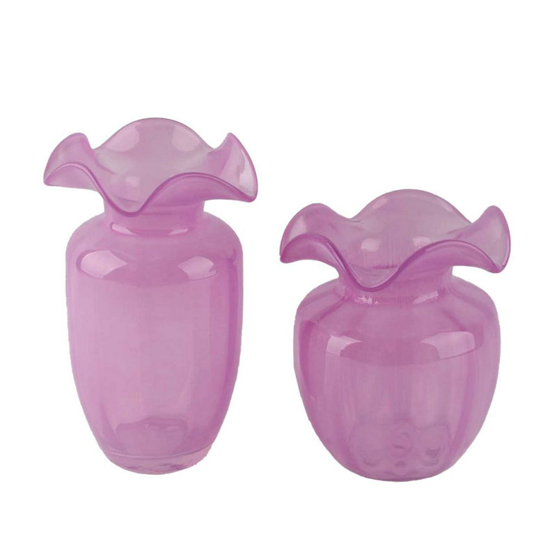 Derizzo Glass Table Vase, Purple