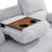 78.5"Pillow Top Arm  Reclining Sofa with Drop down table and Cupholders-581330663