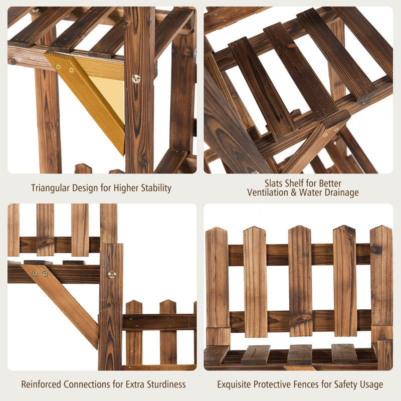 Foyil Wood Plant Stand