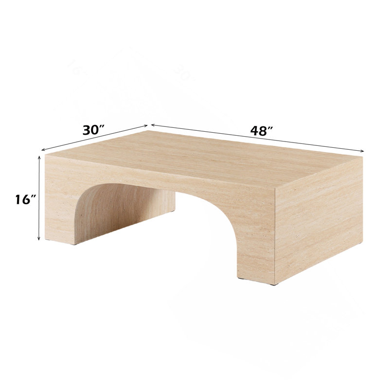 Table basse en travertin
