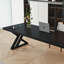 Bureau en bois massif noir: pieds en acrylique-704299076