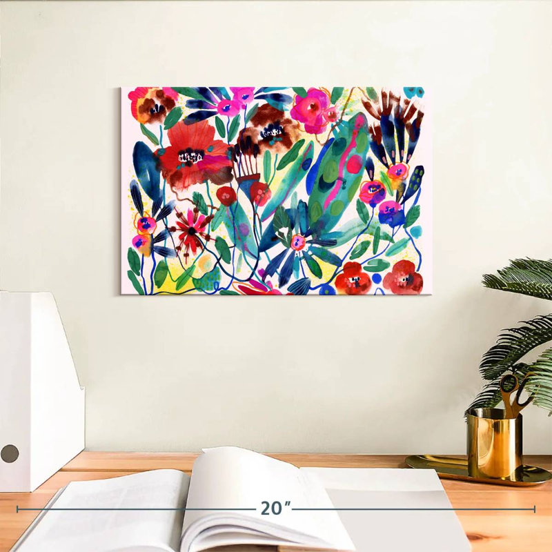 Vibrant Wild Garden, 8" H x 12" W