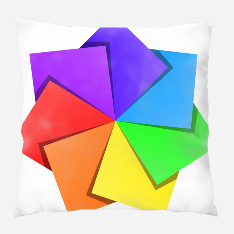 Geometric Microsuede Reversible Throw Pillow