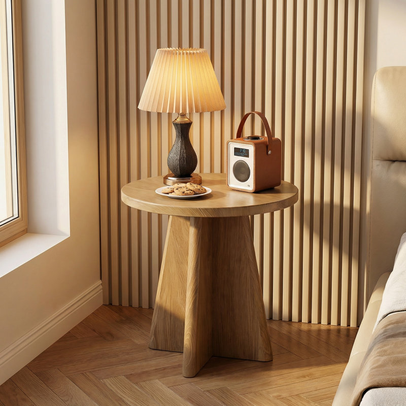 Pedestal Side Table Set, 2