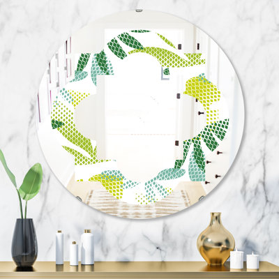 Miroir mural Quatrefoil Tropical Botanicals III