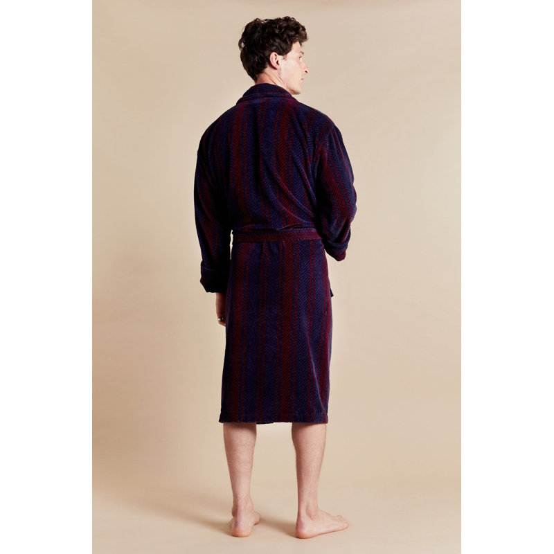 100% Cotton Mid-Calf Bathrobe with Pockets, 3XL