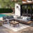L-Shaped Rattan Outdoor Patio Sofa Set-171392812-200797401