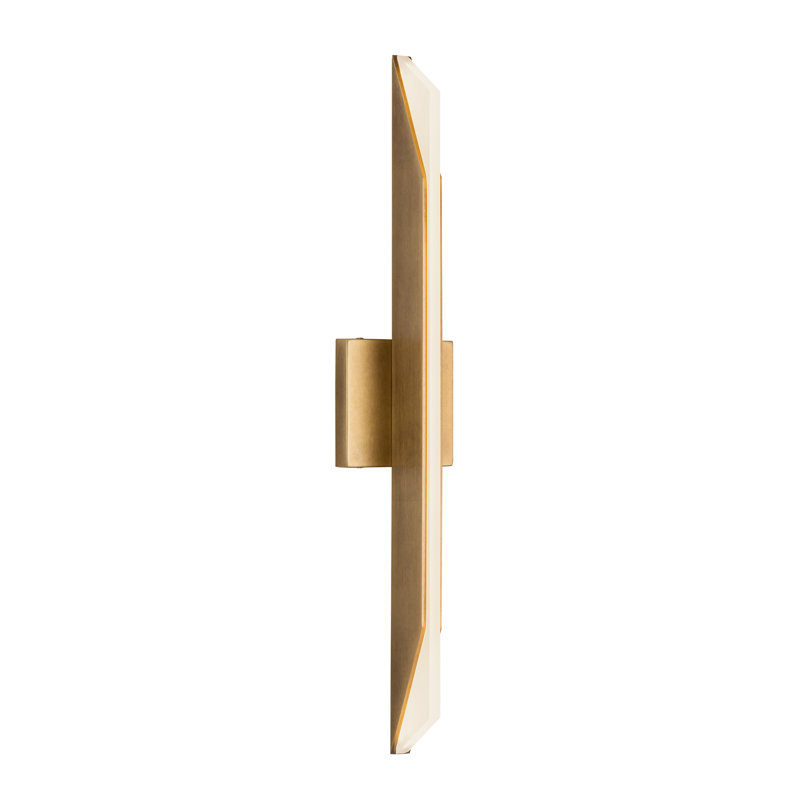 Tachi 1 - Light LED Bath Bar, Vintage Brass