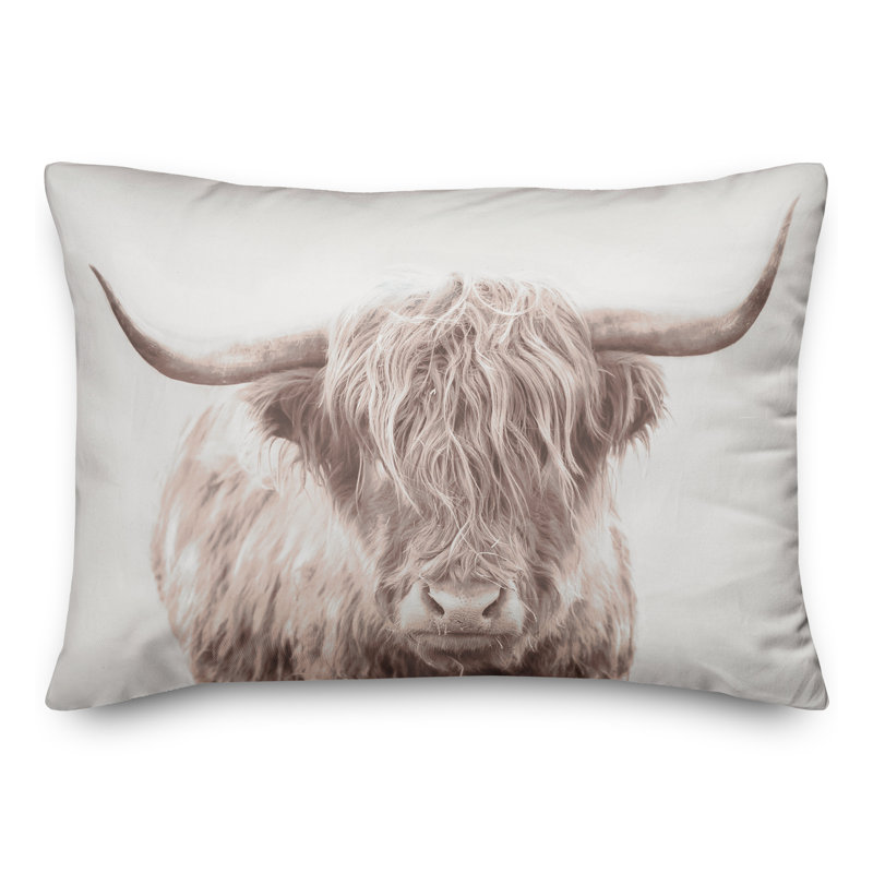  Housse et insert de coussin rectangulaire sépia