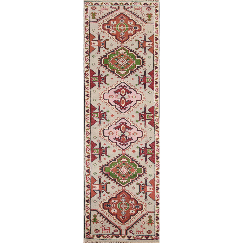 Tapis de couloir oriental géométrique 3 x 10