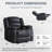 Emryn 38" W Faux Leather Recliner-91951215