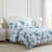 Martha Stewart Vivian Floral Cotton Blue Duvet Cover Set-119136830-119136820