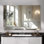 Miroir de salle de bain moderne sans cadre - Film incassable, antibuée et anti-éclatement, conception peu encombrante