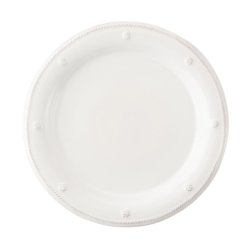 Whitewash Elegance 4-Piece Ceramic Dinnerware Set with Glossy Finish