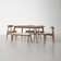 Gallman 6-Piece Rectangular Dining Set with Upholstered Chairs