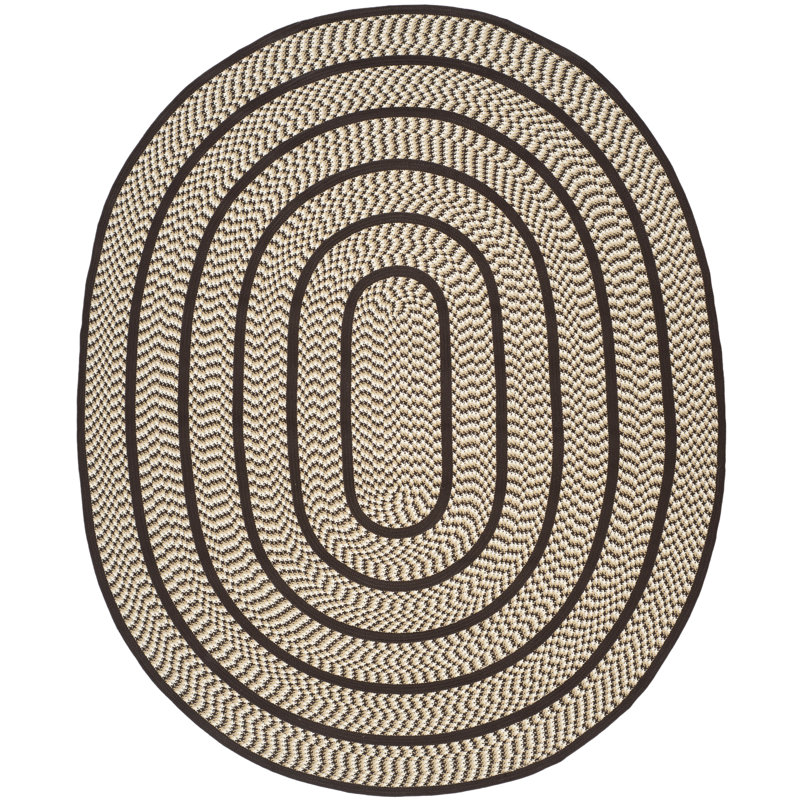 Georgina Hand Woven Performance Geometric Rug, Oval 6' x 9'