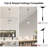  Levona 1 - Light 5.1" Wide Pendant with Hammered Glass for Kitchen Island-2106740091