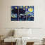 «Elephant Family Starry Night», reproduction sur toile-92760959