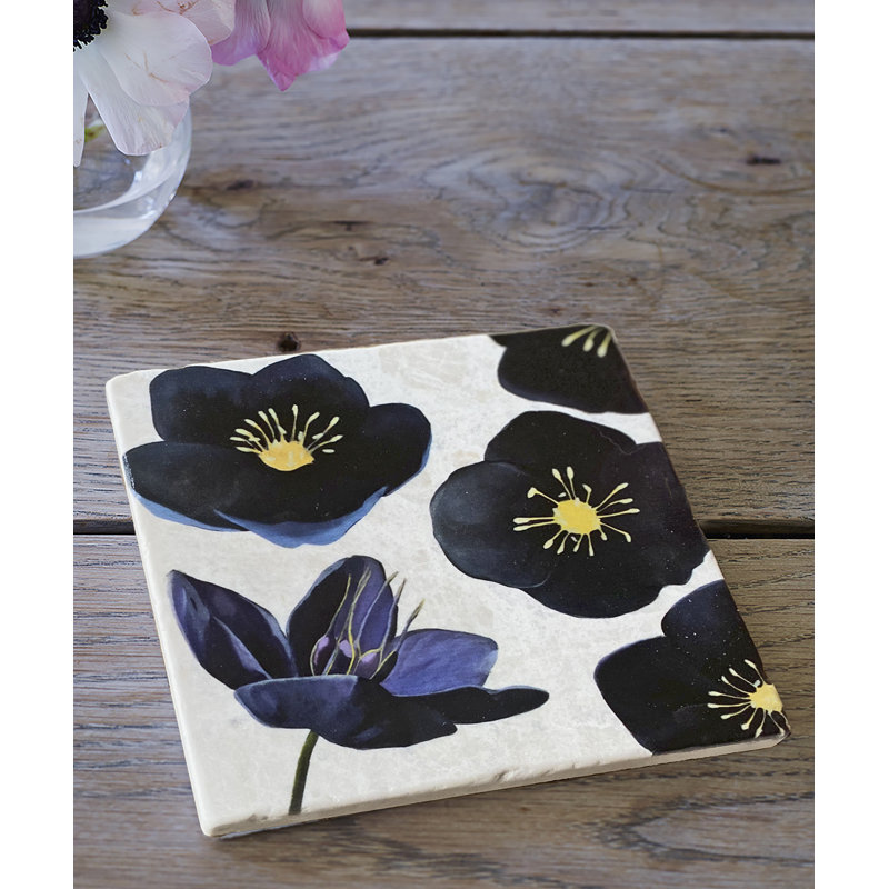 Trivet: ellébore noir sur neige