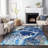 Premium Machine Washable Prisco Navy Rug-1504637450