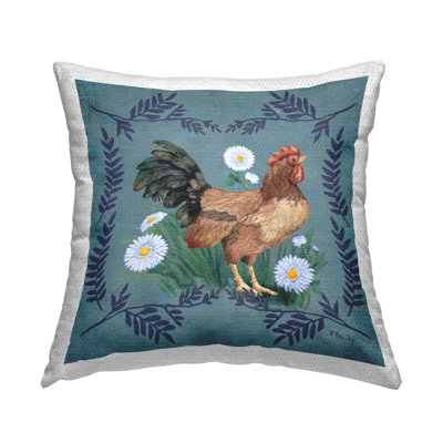 Coussin extérieur Rooster & Daisies