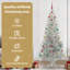 vidaXL Christmas Tree with 300 LEDs with Stand Silver PET-640055047