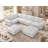 7 Piece Breathable Leather Sectional Modular Sofa with Two Removable Ottomans-352196890