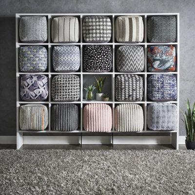Doniphan Upholstered Square Pouf Ottoman