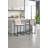 Counter Height Bar Stools Set Of 2, Upholstered Linen Bar Chairs, Metal Footrest And Frame For Kitchen,Dining Room-2111118452