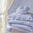 Premium Microfiber Bedding Sets, Blue Twin Comforter With Romantic Ruffles