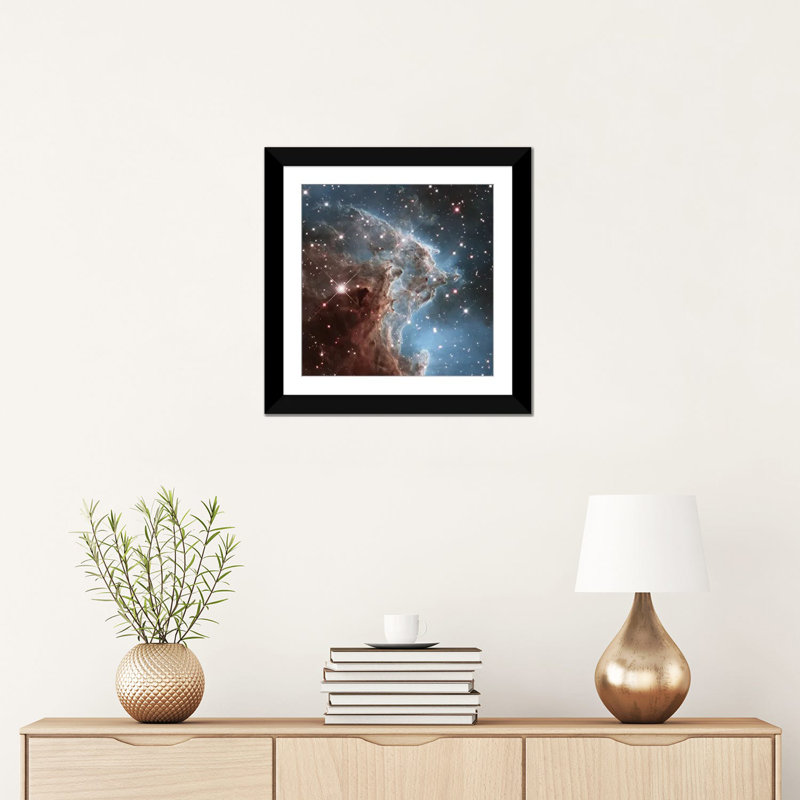 «NGC 2174 (Monkey Head Nebula) (Hubble Space Telescope 24th Anniversary Image)», impression sur toile, Blanc