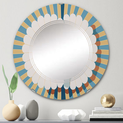 Camion - Miroir mural moderne rond