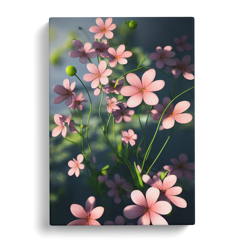 Garden Flowers - Wrapped Canvas Print, 50cm H x 35cm W x 3cm D