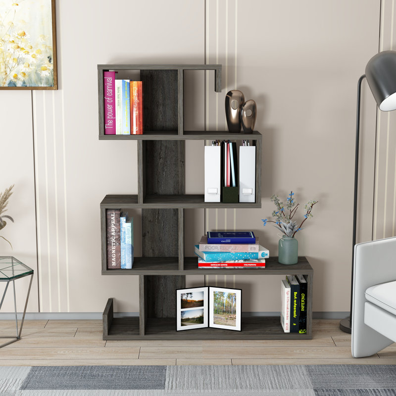 Anistin 103cm H x 80cm W Particle Board Bookcase, Frig/Frig