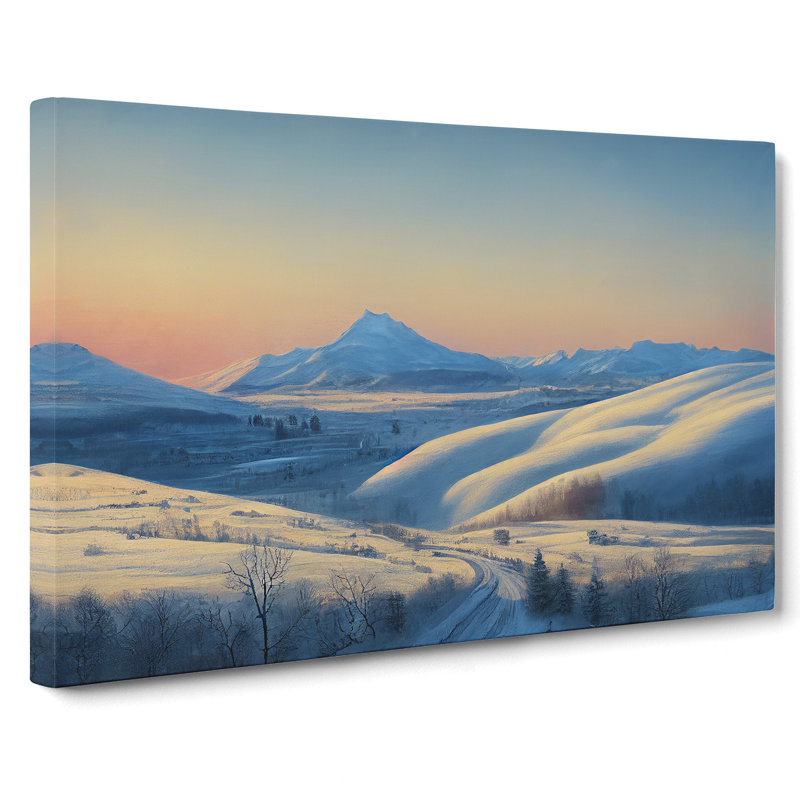 Winter Mountain Sunrise Vol.2 - Wrapped Canvas