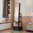 Full Length Mirror With Lockable Storage Cabinet, Interior Lighted Design And Storage Drawers