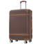Ensemble de 3 valises à roulettes Hardshell 20 "+24" Valise à roulettes avec valise TSA, brun clair