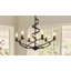 Lustre classique à 6 lumières à intensité variable de style bougie avec accents en fer forgé (ensemble de 2)-1337518854-1337518852