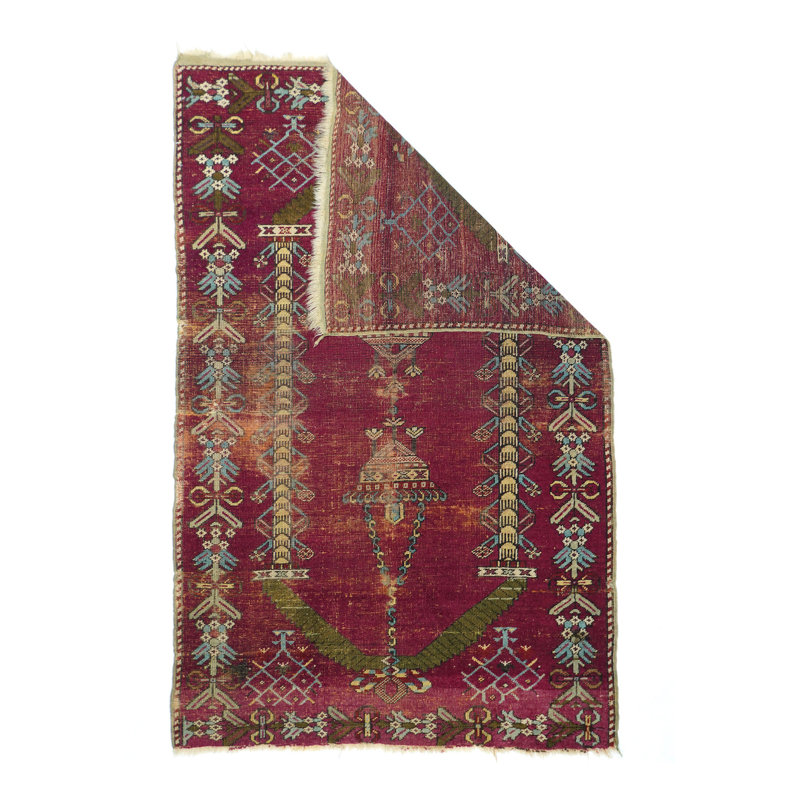 Wool Area Rug in Red