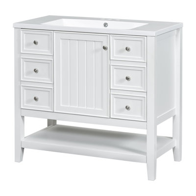 36" Bathroom Vanity With Sink Combo