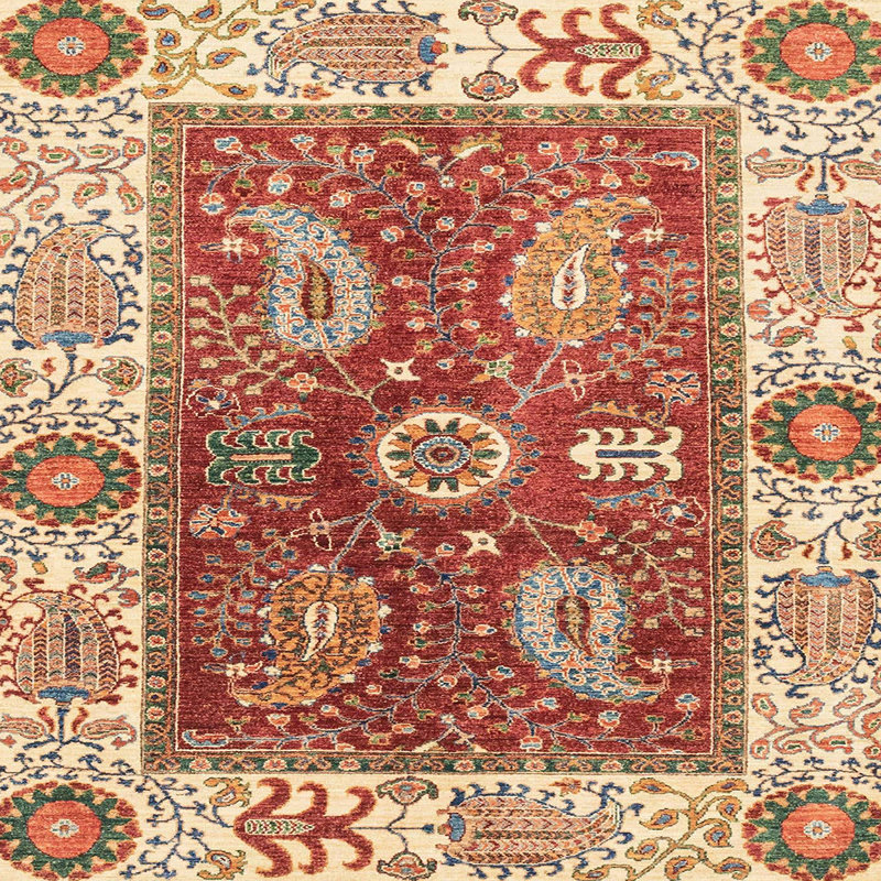 Oriental Indoor Rug, Square 3'