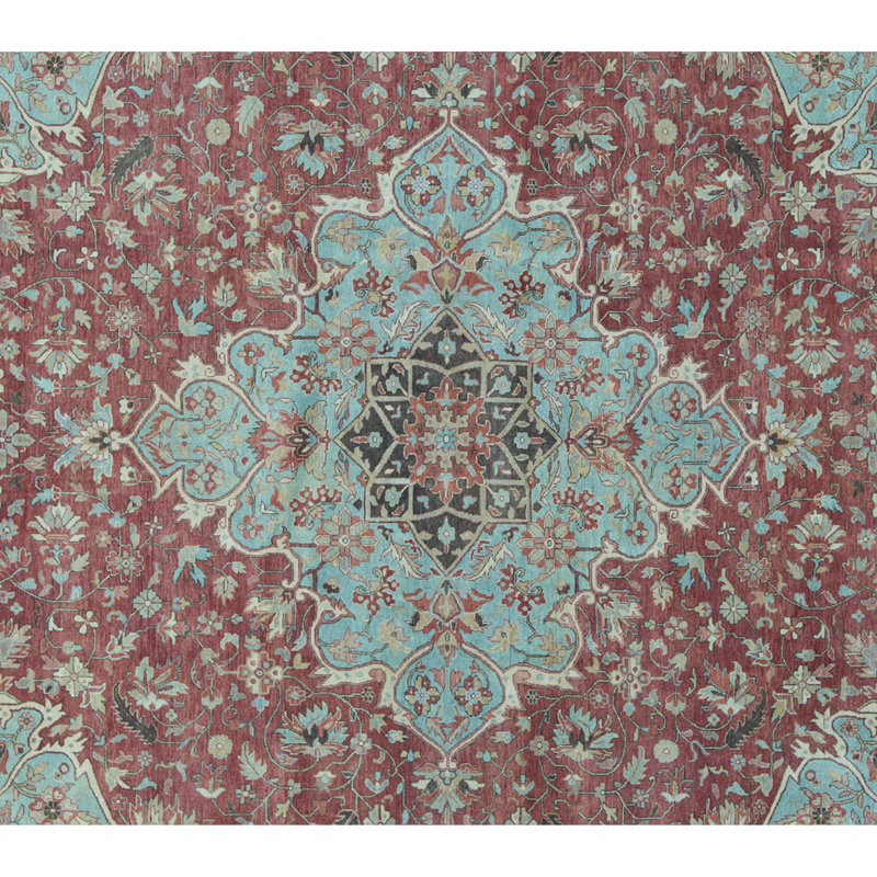 Wool Oriental Area Rug, Rectangle 11'8" x 15'