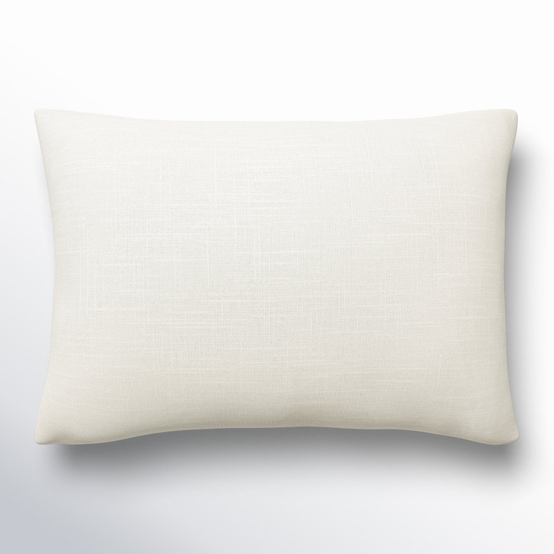 Laurette Cotton Reversible Pillow Cover, Ivory, Down