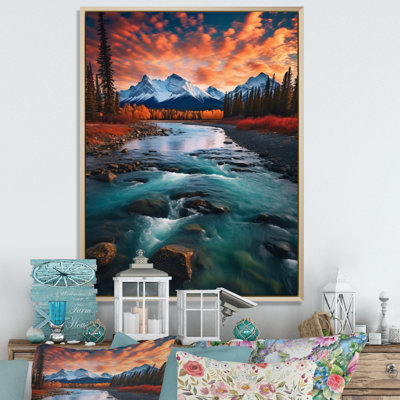 Paysage du lac Yukon - Décoration murale canadienne