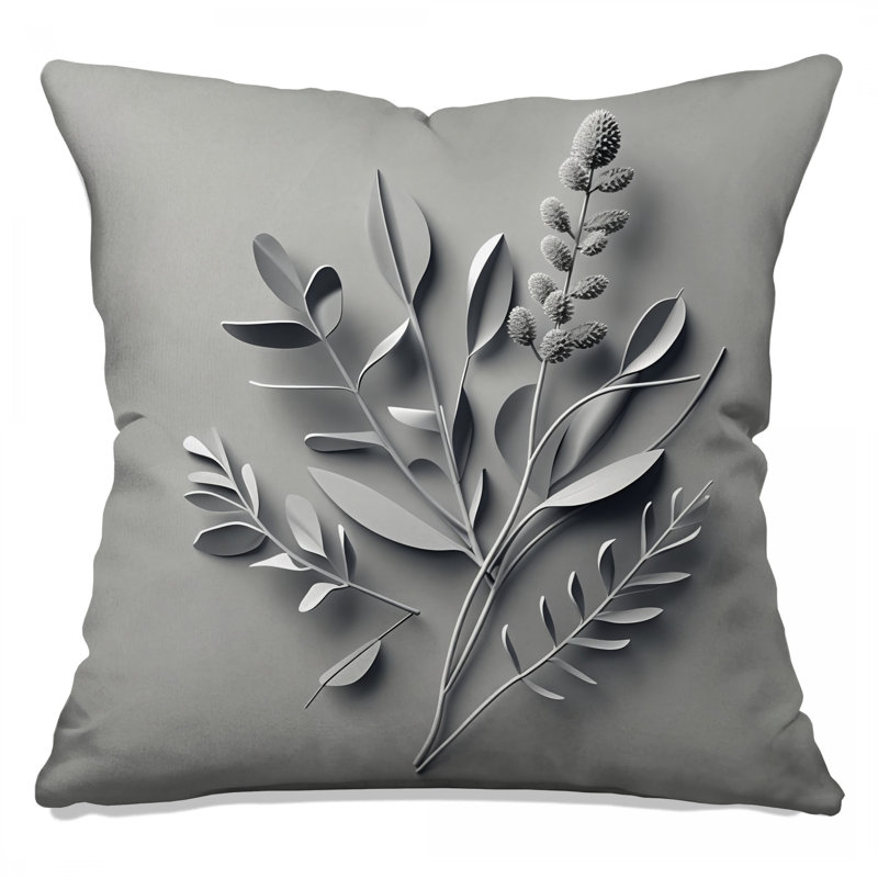 Coussin Leaves, coussins double face nature, 16 x 16 pouces