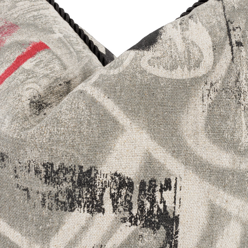 Abstract Feather Reversible Throw Pillow