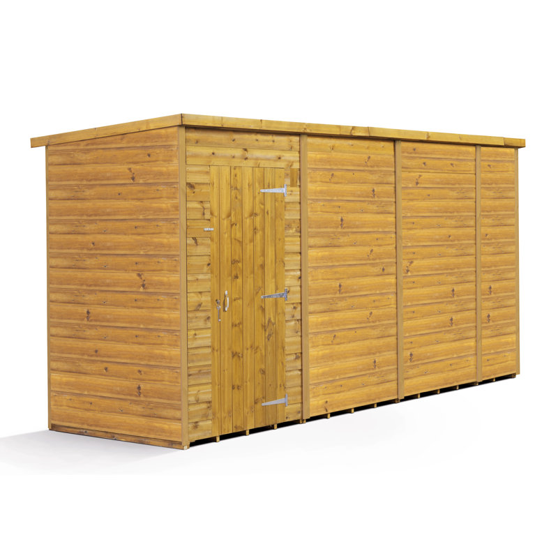 Modular Pent Garden Shed  14X4 No Windows