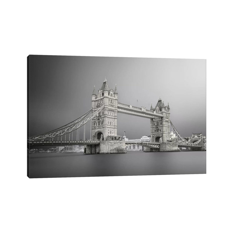 Tower Bridge - Wrapped Canvas Print, 20.32cm H x 30.48cm W x 1.9cm D