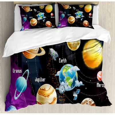 Outer Space Polyester Duvet Cover